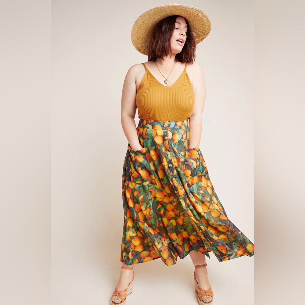 Maeve Anthropologie Summer Orchard Skirt